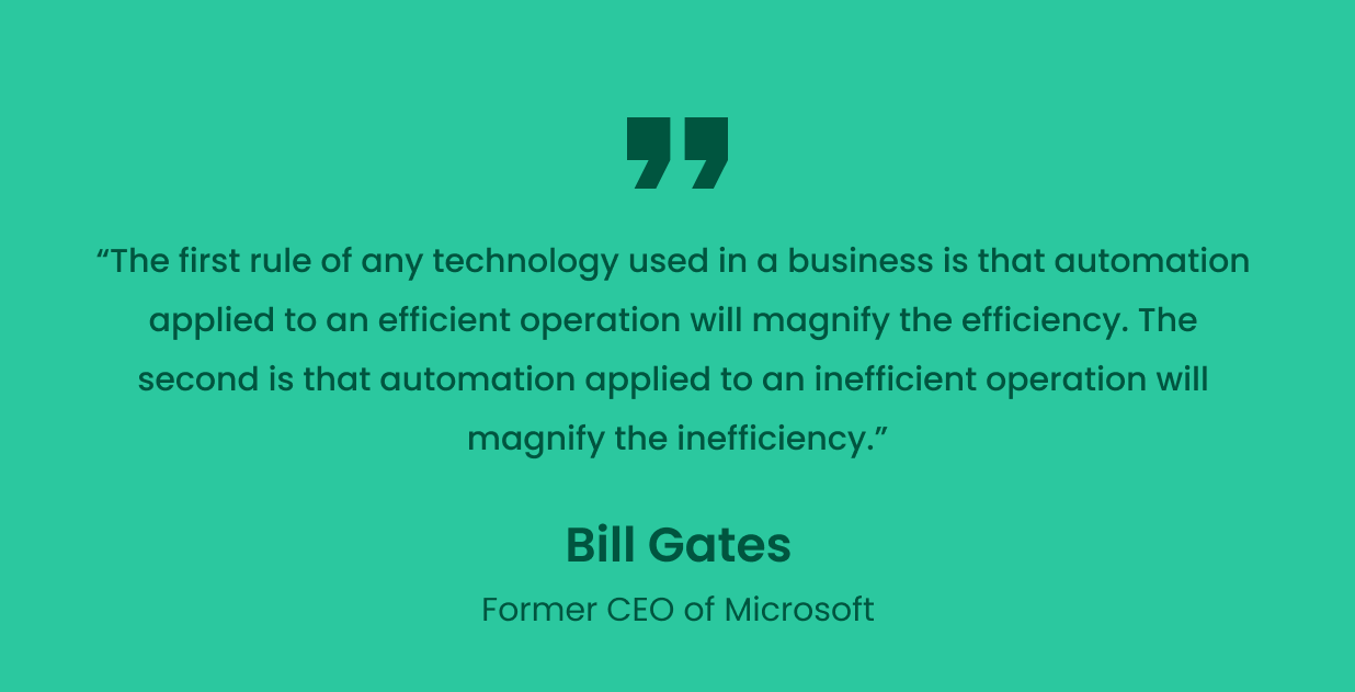 Thoughts of Bill Gates on Automation
